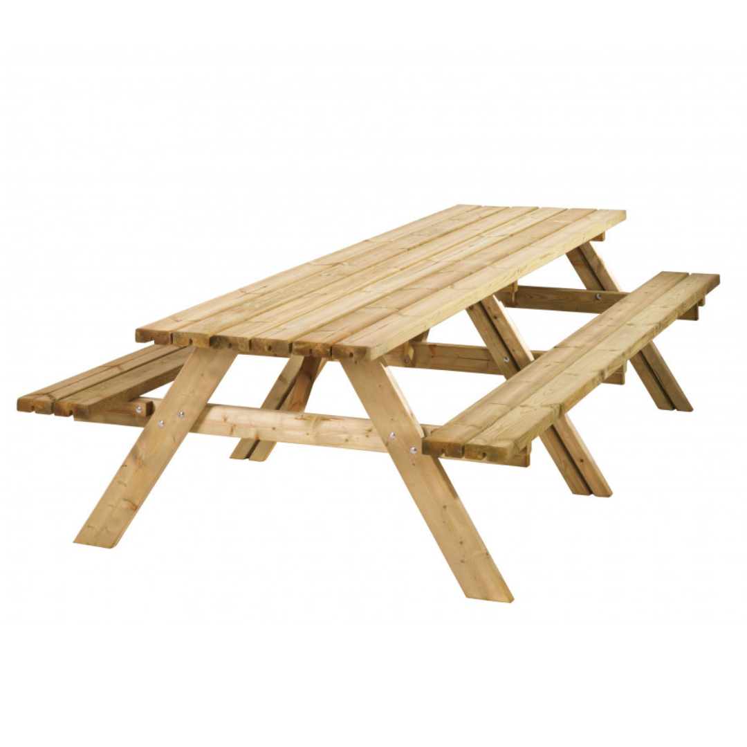 Picknicktafel Lange Jan 42 Mm Dik Bladmaat 300 X 70 Cm Groen