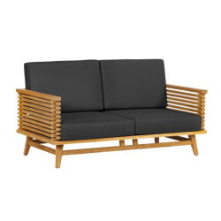 Teak loungeset Riverside 2-zits bank incl. kussens