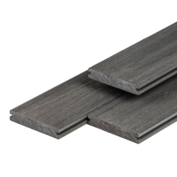 PuraShield composiet vlonderplank 2,3 x 13,8 cm Dark Grey Massief